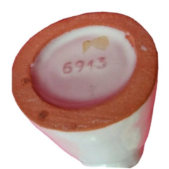 Vintage White Ceramic Angel Candleholder Figurine Wing Back 4" Art Deco Style - Picture 4 of 7